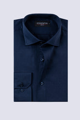 Navy Blue Men's Dress Shirt